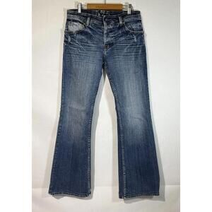 575 Jeans womens 29 Blue Denim Cotton Bootcut Flare Medium Wash Made in L.A.